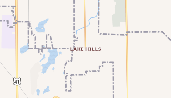 Lake Hills, Indiana map