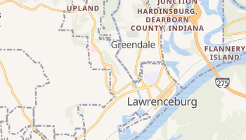 Lawrenceburg, Indiana map