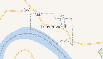 Leavenworth, Indiana map
