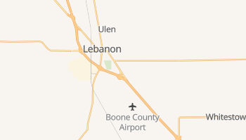 Lebanon, Indiana map