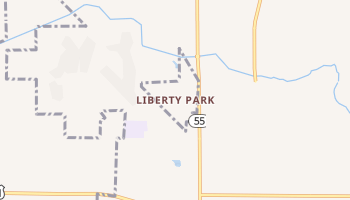 Liberty Park, Indiana map