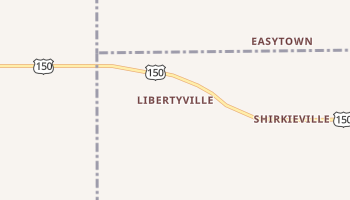 Libertyville, Indiana map