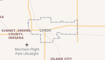 Linton, Indiana map