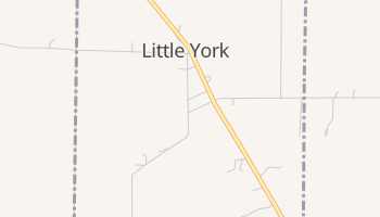 Little York, Indiana map