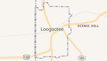 Loogootee, Indiana map
