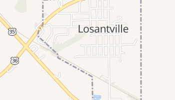 Losantville, Indiana map