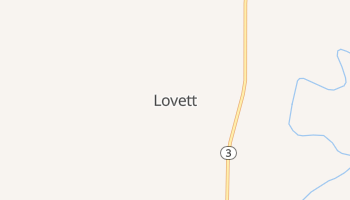 Lovett, Indiana map