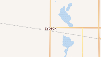 Lydick, Indiana map