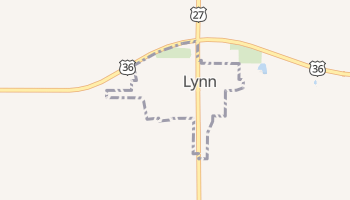 Lynn, Indiana map