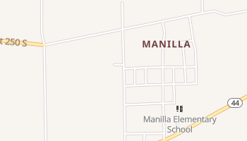 Manilla, Indiana map