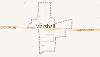 Marshall, Indiana map