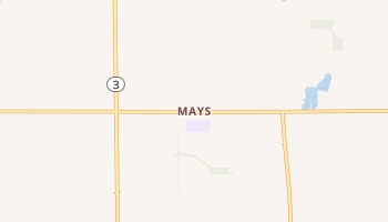 Mays, Indiana map