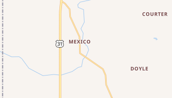 Mexico, Indiana map