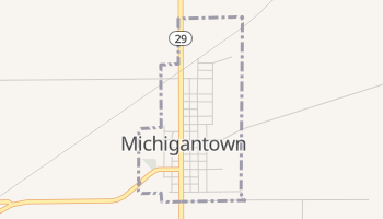 Michigantown, Indiana map