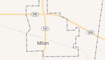 Milan, Indiana map
