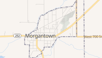 Morgantown, Indiana map