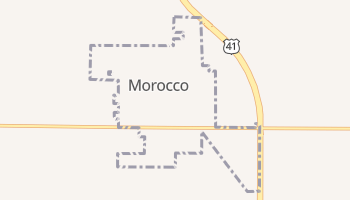 Morocco, Indiana map