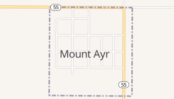 Mount Ayr, Indiana map