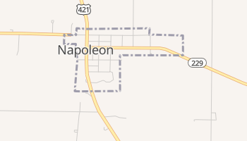 Napoleon, Indiana map