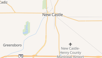 New Castle, Indiana map
