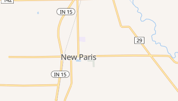 New Paris, Indiana map