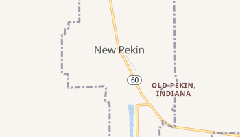 New Pekin, Indiana map