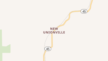 New Unionville, Indiana map