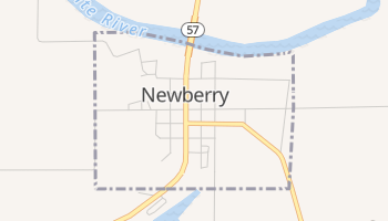 Newberry, Indiana map