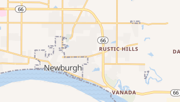 Newburgh, Indiana map