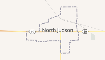 North Judson, Indiana map