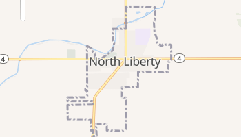 North Liberty, Indiana map
