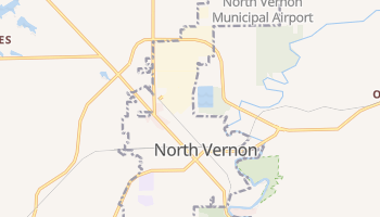North Vernon, Indiana map