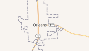 Orleans, Indiana map