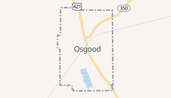 Osgood, Indiana map