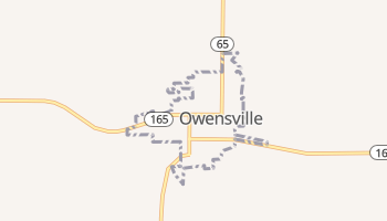 Owensville, Indiana map