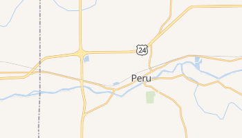 Peru, Indiana map