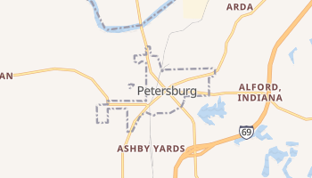 Petersburg, Indiana map