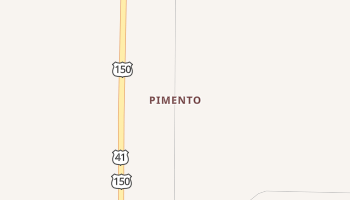 Pimento, Indiana map