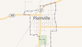 Plainville, Indiana map