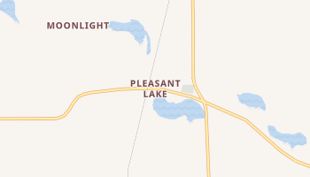 Pleasant Lake, Indiana map