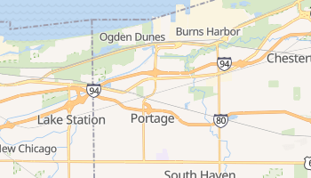 Portage, Indiana map