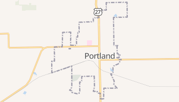 Portland, Indiana map