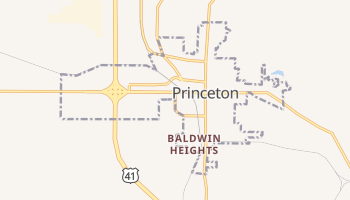 Princeton, Indiana map