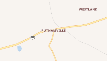 Putnamville, Indiana map