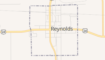Reynolds, Indiana map