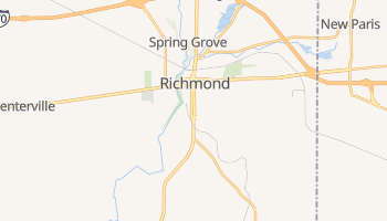 Richmond, Indiana map