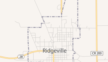 Ridgeville, Indiana map