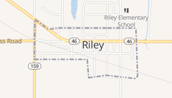 Riley, Indiana map