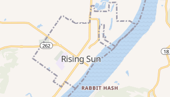 Rising Sun, Indiana map