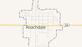 Roachdale, Indiana map